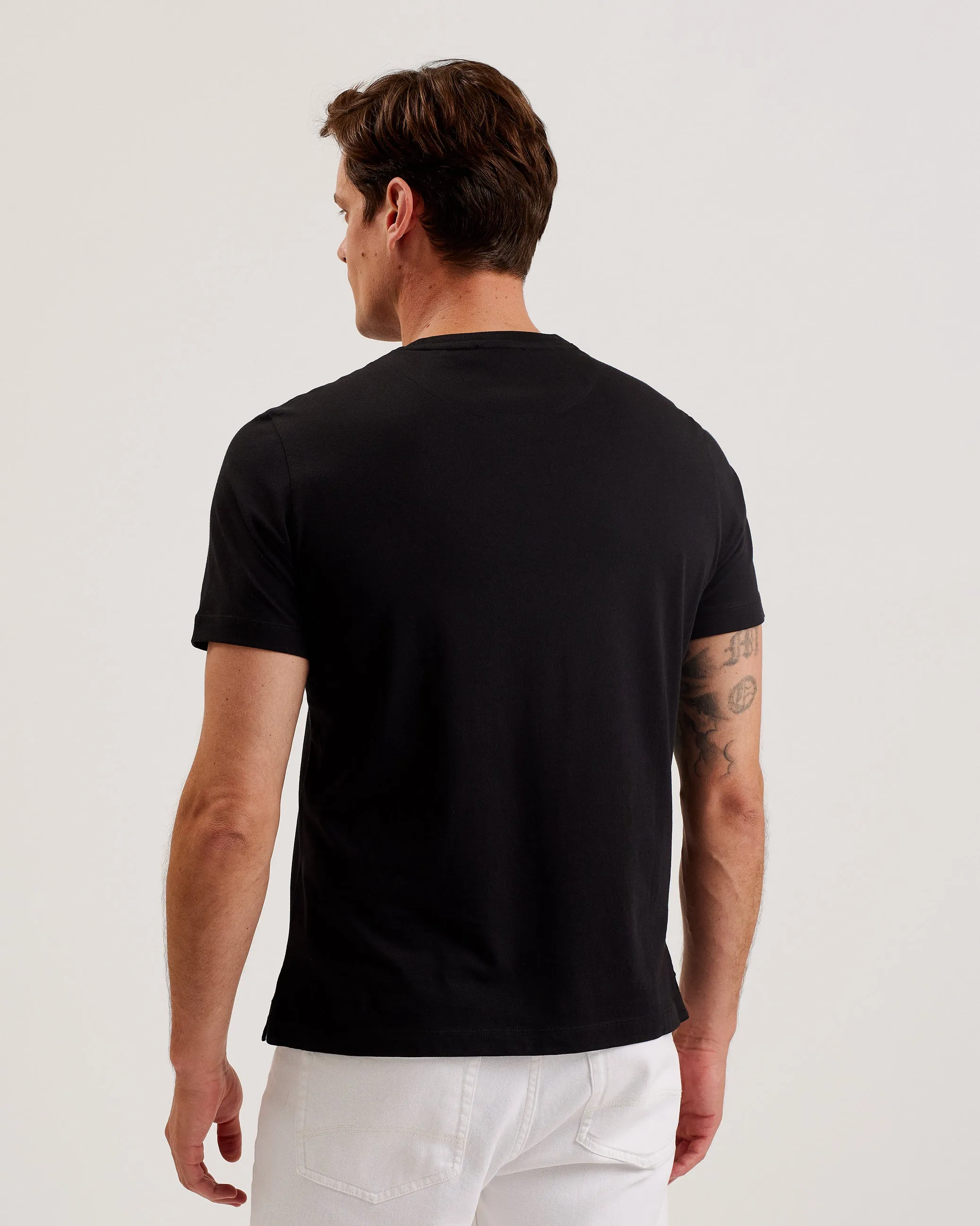 Tessman Ss Box Printed T-Shirt Black