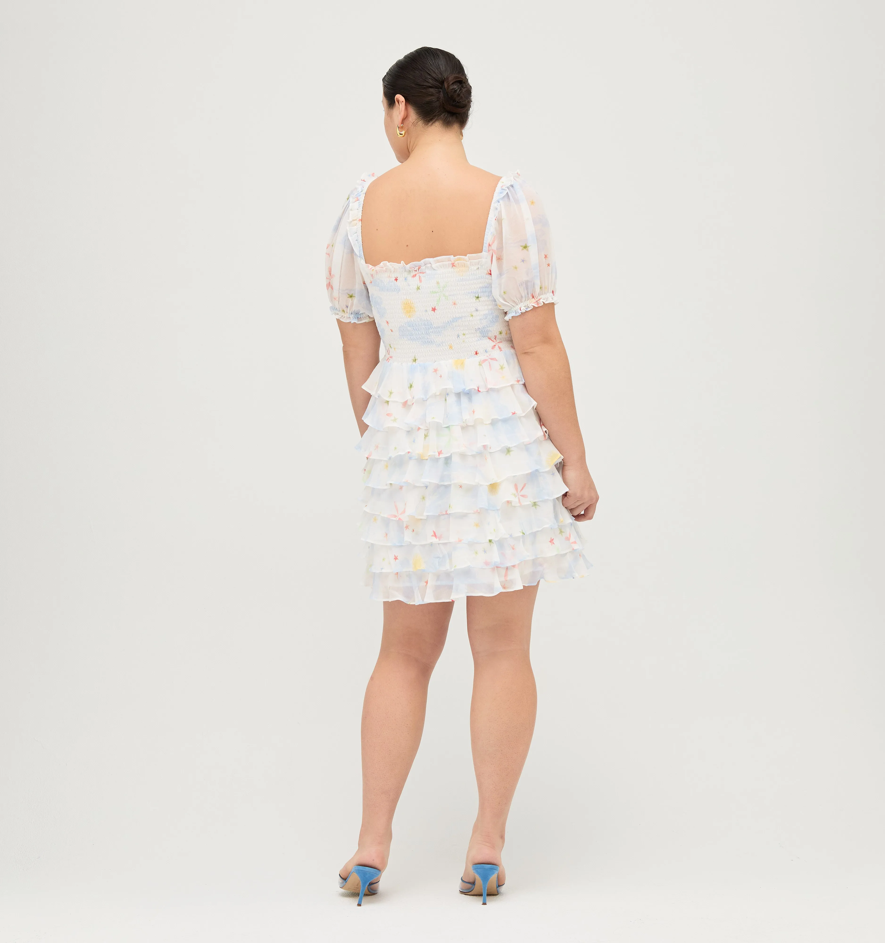 The Mimi Nap Dress - Celestial Floral Georgette