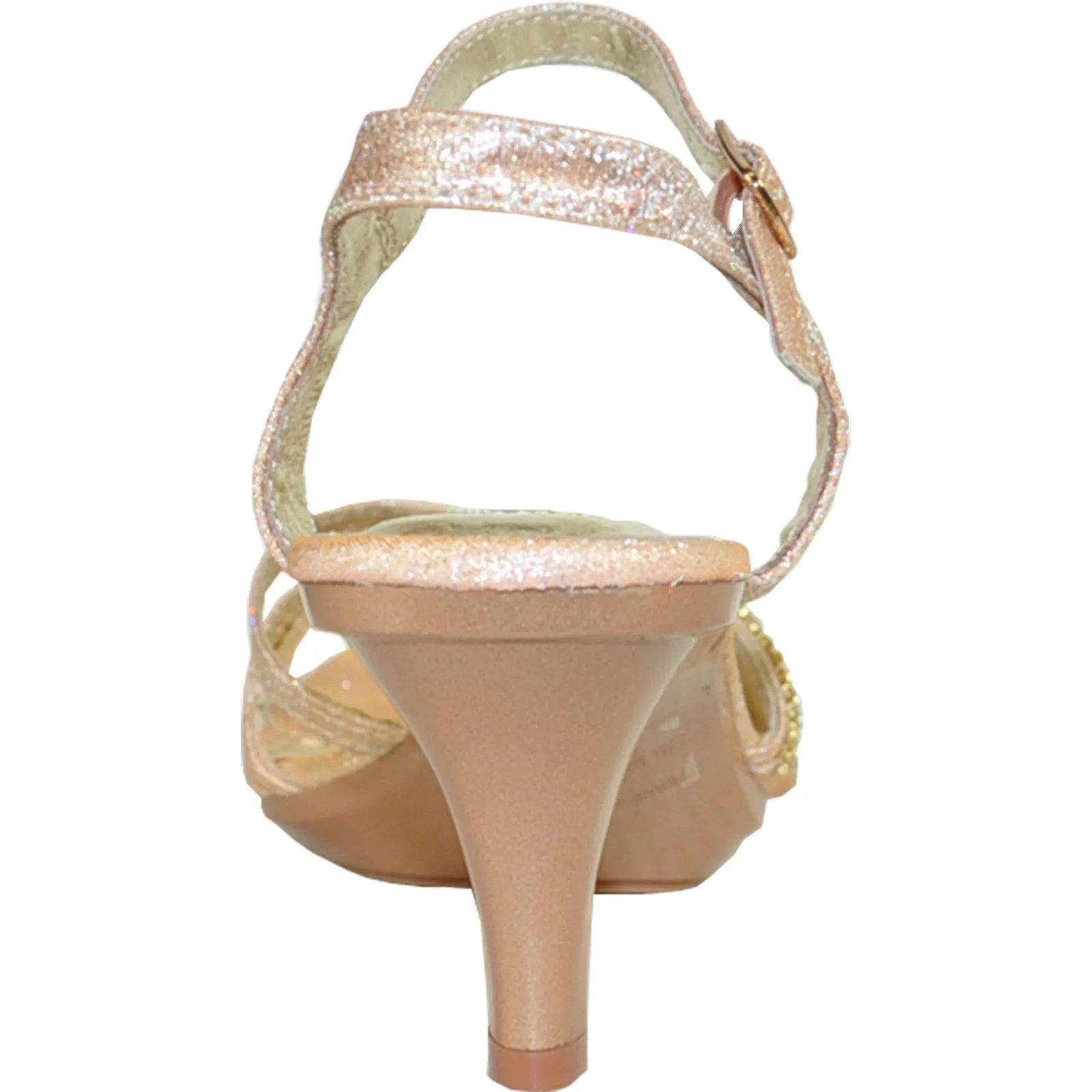 VANGELO Women Sandal FERNE-2 Heel Party Prom & Wedding Sandal Champagne