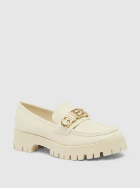 White Ashli Chunky Loafers