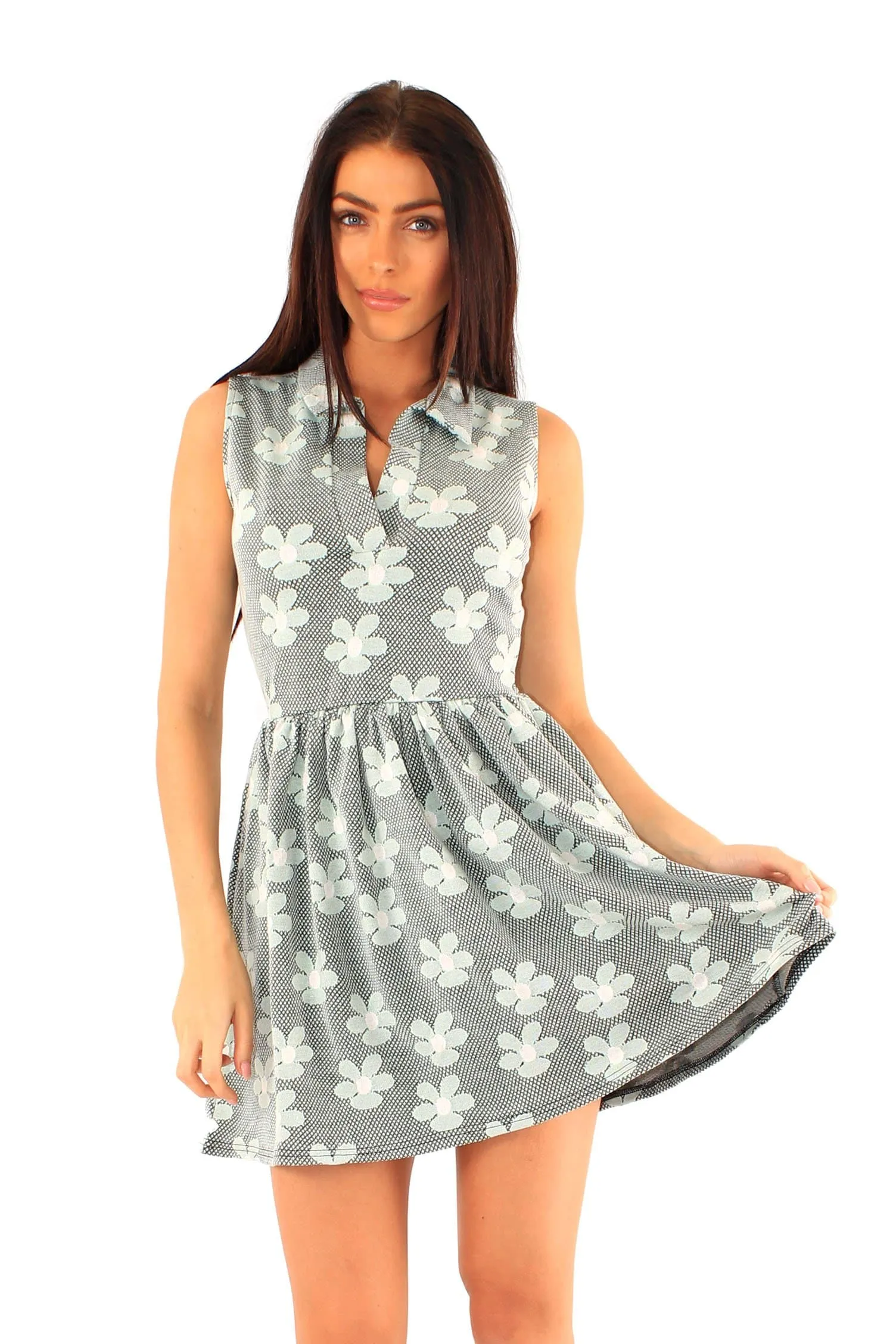 Womens Floral Tory Midi Dress