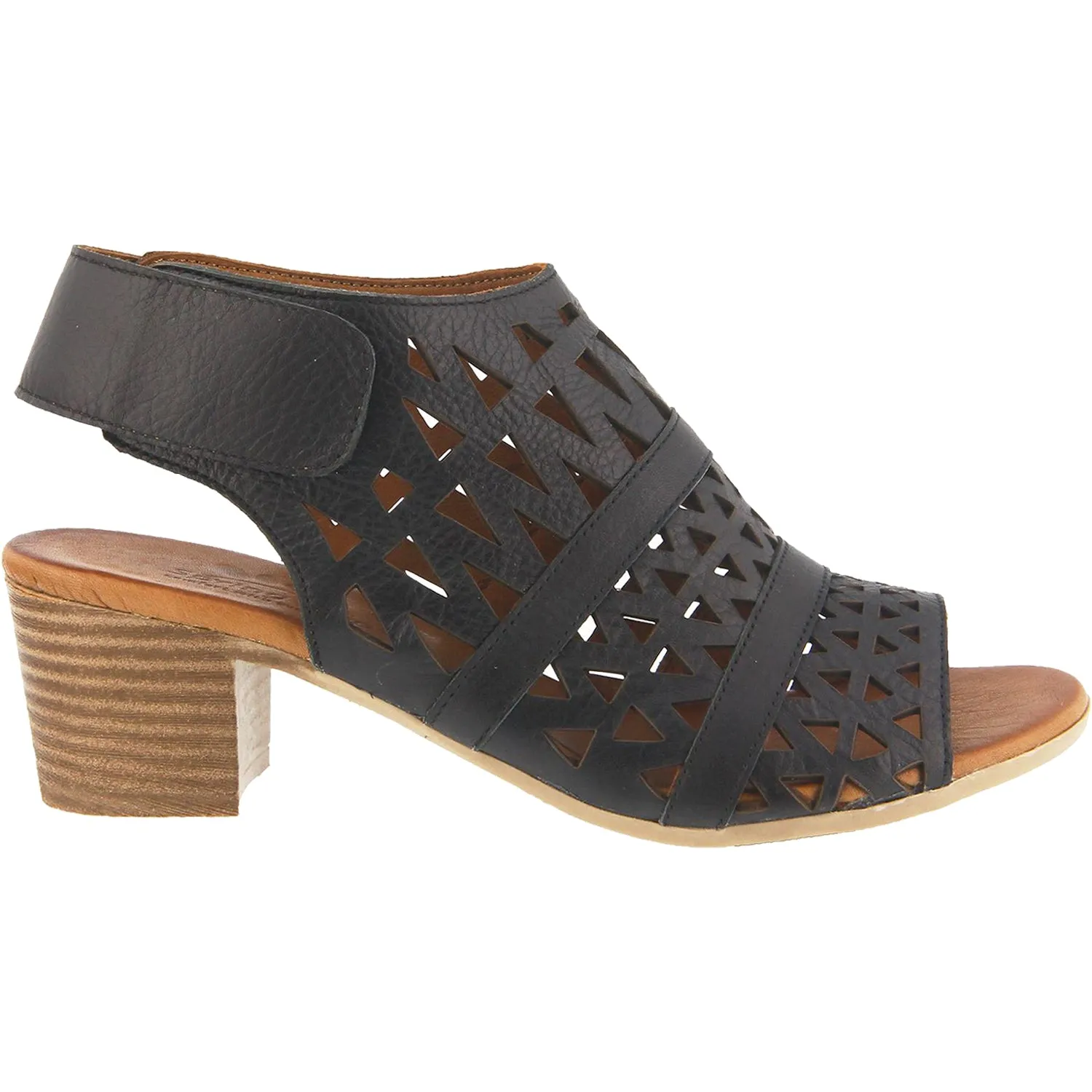 Women's Spring Step Dorotha Black Leather