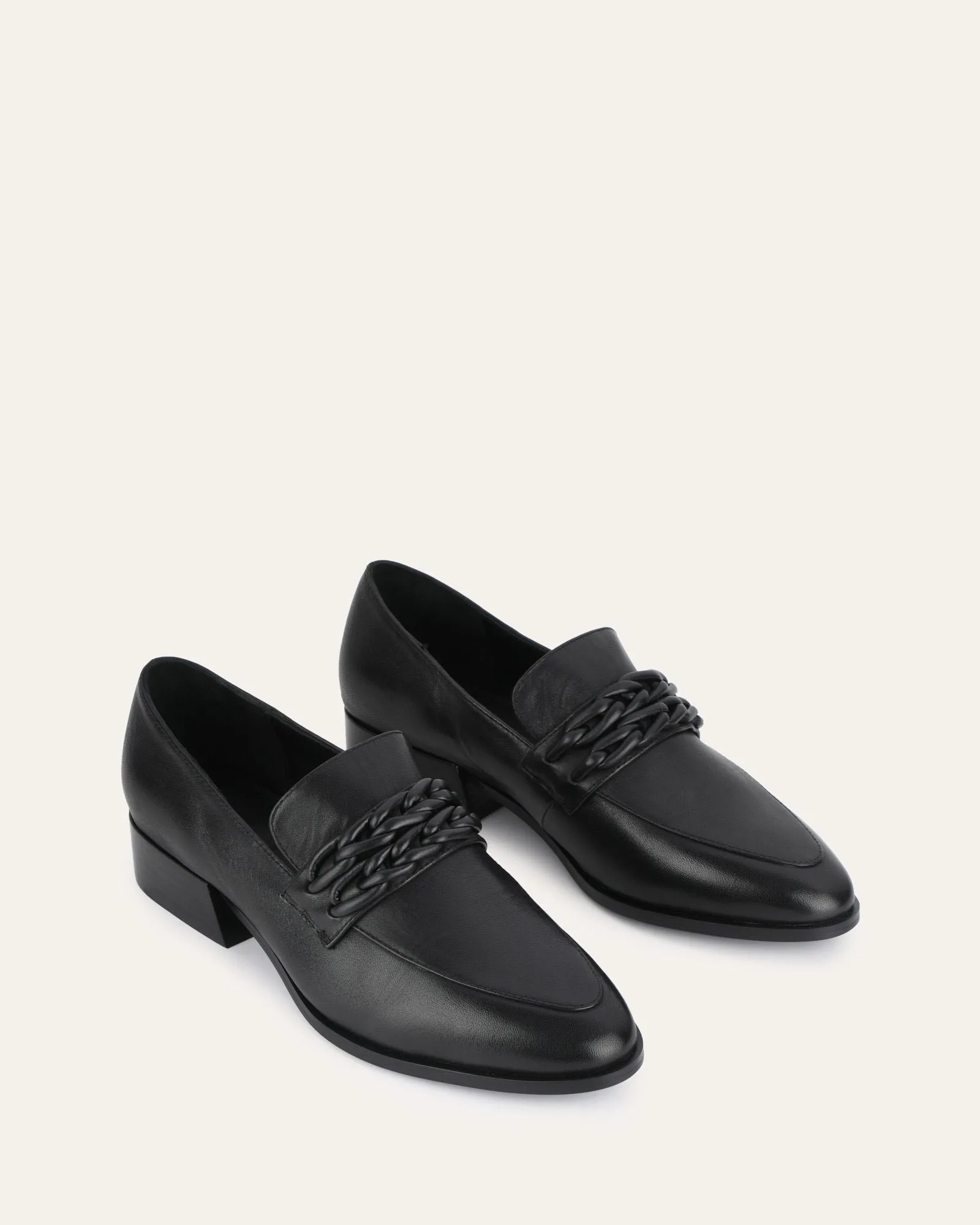 XIMENA LOAFERS BLACK LEATHER