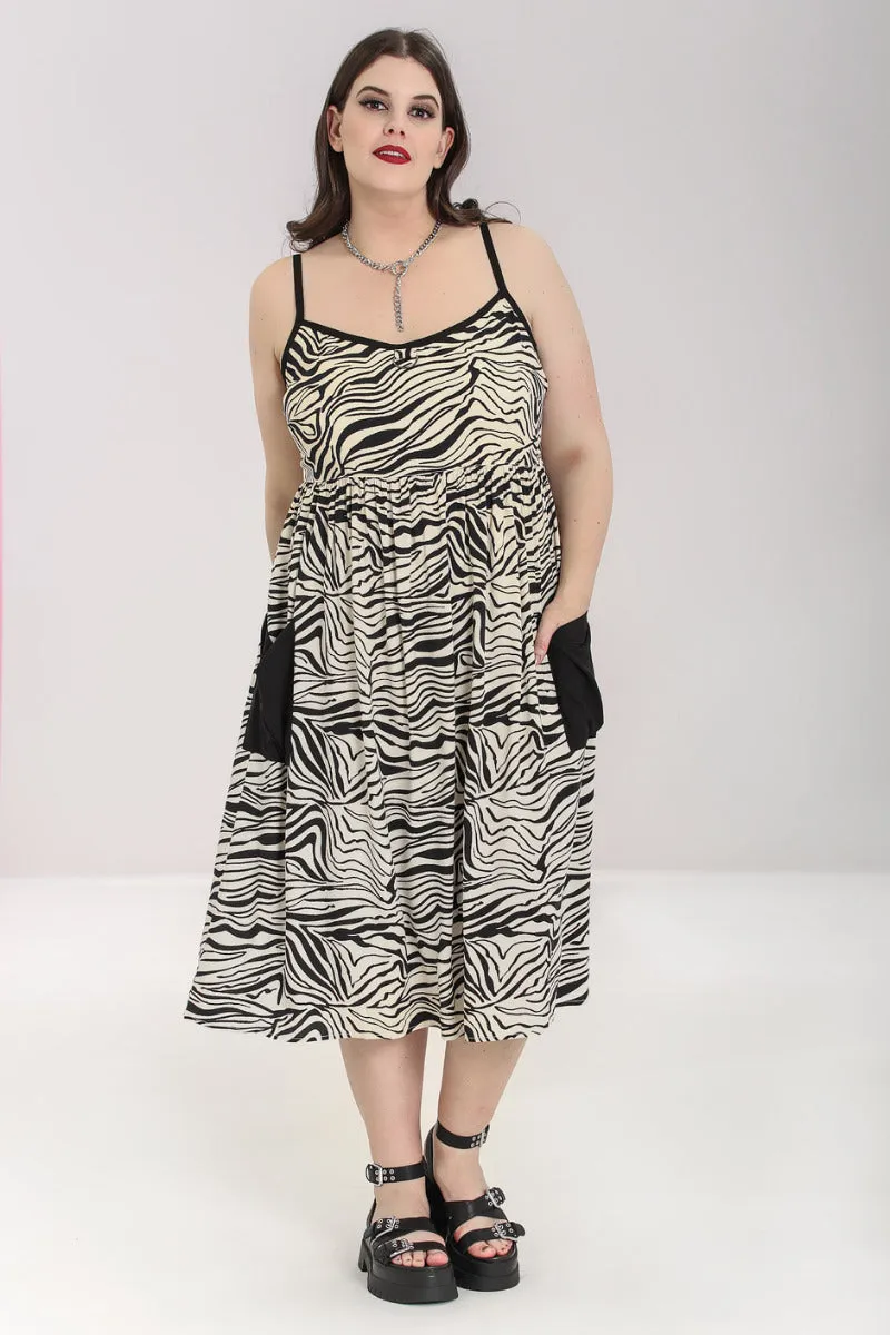 Zebra Maxi  Dress