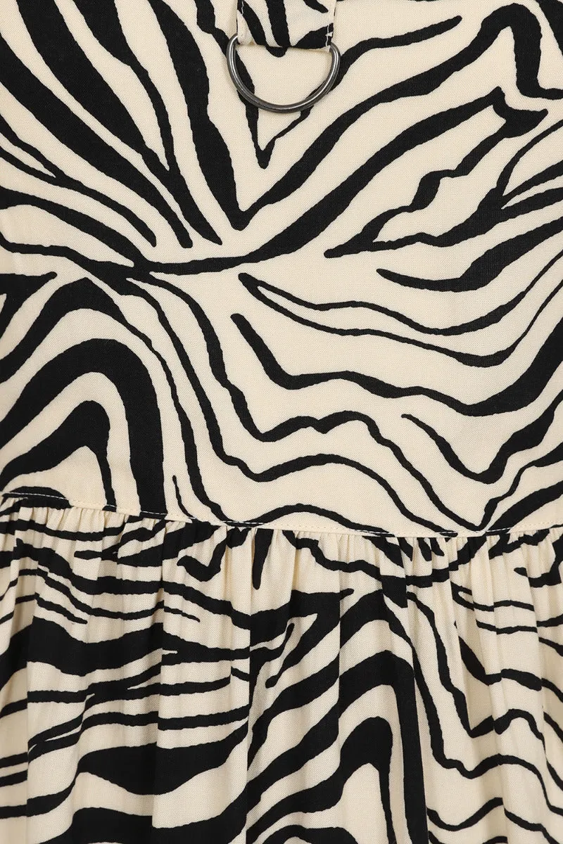 Zebra Maxi  Dress