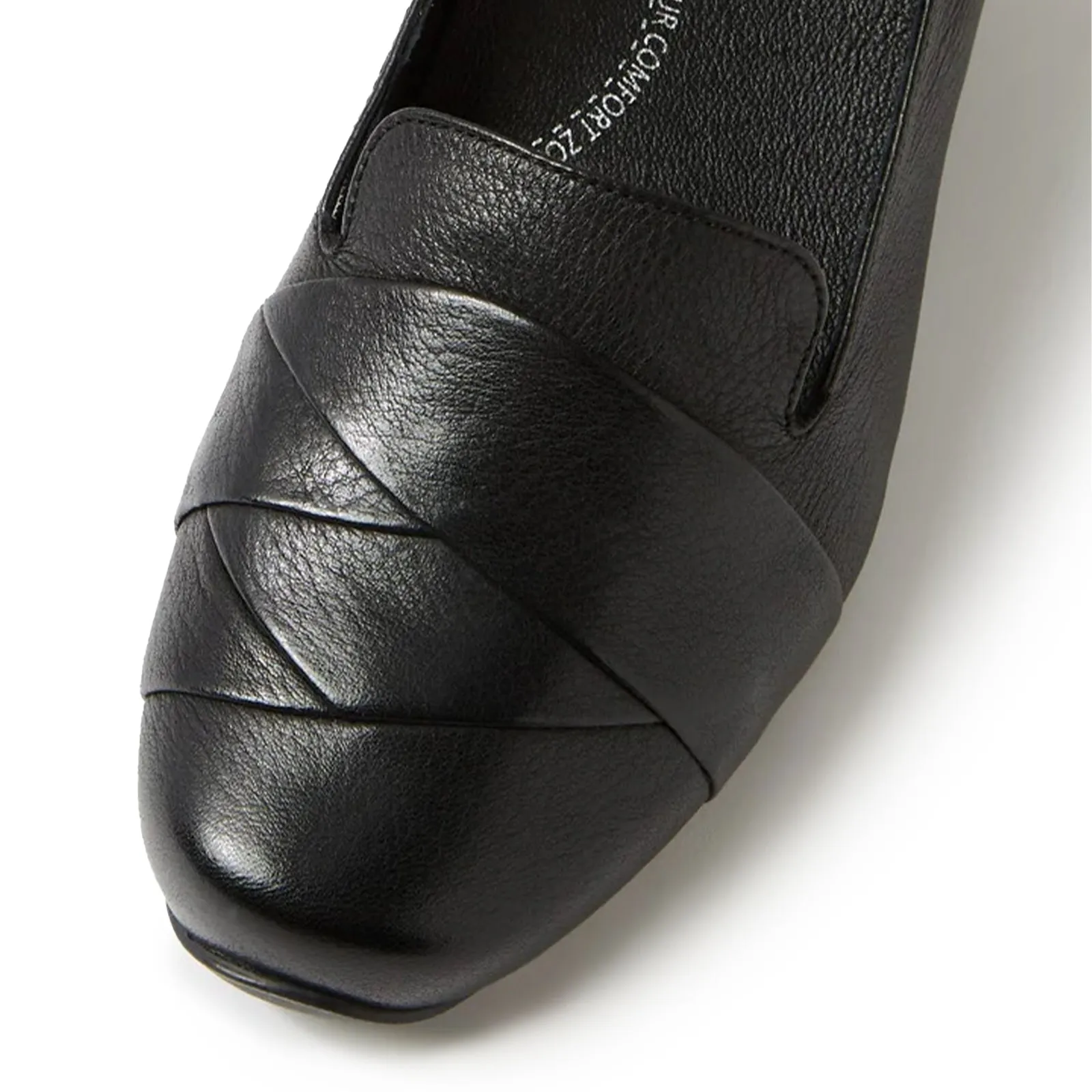 Ziera Ceylyn Wide Loafer (Women) - Black Leather